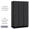 Salsbury 15" Wide Single Tier Designer Wood Locker - 3 Wide - 6 Feet High - 18 Inches Deep - - Resettable Combination Locks