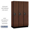 Salsbury 15" Wide Single Tier Designer Wood Locker - 3 Wide - 6 Feet High - 18 Inches Deep - - Resettable Combination Locks