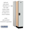 Salsbury 15" Wide Single Tier Designer Wood Locker - 1 Wide - 6 Feet High - 18 Inches Deep - - Electronic Locks