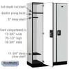 Salsbury 15" Wide Single Tier Designer Wood Locker - 3 Wide - 6 Feet High - 21 Inches Deep - - Electronic Locks