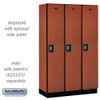 Salsbury 15" Wide Single Tier Designer Wood Locker - 3 Wide - 6 Feet High - 24 Inches Deep - - Resettable Combination Locks