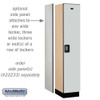 Salsbury 15" Wide Single Tier Designer Wood Locker - 1 Wide - 6 Feet High - 24 Inches Deep - - Resettable Combination Locks