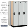 Salsbury 15" Wide Single Tier Designer Wood Locker - 3 Wide - 6 Feet High - 24 Inches Deep - - Electronic Locks