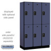 Salsbury 15" Wide Double Tier Designer Wood Locker - 3 Wide - 6 Feet High - 18 Inches Deep - - Resettable Combination Locks