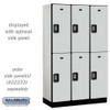 Salsbury 15" Wide Double Tier Designer Wood Locker - 3 Wide - 6 Feet High - 18 Inches Deep - - Electronic Locks