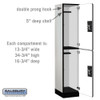 Salsbury 15" Wide Double Tier Designer Wood Locker - 1 Wide - 6 Feet High - 18 Inches Deep - - Electronic Locks