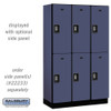Salsbury 15" Wide Double Tier Designer Wood Locker - 3 Wide - 6 Feet High - 21 Inches Deep - - Electronic Locks
