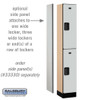 Salsbury 12" Wide Double Tier Designer Wood Locker - 1 Wide - 6 Feet High - 18 Inches Deep - - Hasps