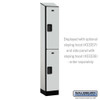 Salsbury 12" Wide Double Tier Designer Wood Locker - 1 Wide - 6 Feet High - 18 Inches Deep - - Hasps