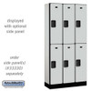 Salsbury 12" Wide Double Tier Designer Wood Locker - 3 Wide - 6 Feet High - 21 Inches Deep - - Hasps