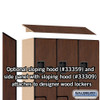 Salsbury 12" Wide Double Tier 'S' Style Designer Wood Locker - 3 Wide - 5 Feet High - 21 Inches Deep - - Hasps
