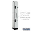Salsbury 12" Wide Double Tier 'S' Style Designer Wood Locker - 1 Wide - 5 Feet High - 15 Inches Deep - - Hasps