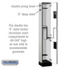 Salsbury 12" Wide Double Tier 'S' Style Designer Wood Locker - 1 Wide - 5 Feet High - 15 Inches Deep - - Hasps