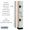Salsbury 12" Wide Double Tier 'S' Style Designer Wood Locker - 1 Wide - 5 Feet High - 15 Inches Deep - - Hasps