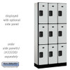 Salsbury 12" Wide Triple Tier Designer Wood Locker - 3 Wide - 6 Feet High - 21 Inches Deep - Hasps