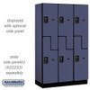 Salsbury 15" Wide Double Tier 'S' Style Designer Wood Locker - 3 Wide - 6 Feet High - 18 Inches Deep - - Electronic Locks