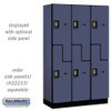 Salsbury 15" Wide Double Tier 'S' Style Designer Wood Locker - 3 Wide - 6 Feet High - 21 Inches Deep - - Electronic Locks