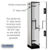 Salsbury 15" Wide Double Tier 'S' Style Designer Wood Locker - 1 Wide - 6 Feet High - 21 Inches Deep - - Electronic Locks