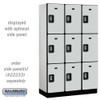 Salsbury 15" Wide Triple Tier Designer Wood Locker - 3 Wide - 6 Feet High - 24 Inches Deep - Electronic Locks