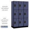 Salsbury 15" Wide Four Tier Designer Wood Locker - 3 Wide - 6 Feet High - 18 Inches Deep - Resettable Combination Locks