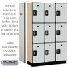Salsbury 15" Wide Four Tier Designer Wood Locker - 3 Wide - 6 Feet High - 18 Inches Deep - Resettable Combination Locks