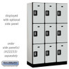 Salsbury 15" Wide Four Tier Designer Wood Locker - 3 Wide - 6 Feet High - 21 Inches Deep - Resettable Combination Locks