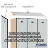 Salsbury 15" Wide Four Tier Designer Wood Locker - 3 Wide - 6 Feet High - 21 Inches Deep - Electronic Locks