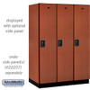 Salsbury 18" Wide Single Tier Designer Wood Locker - 3 Wide - 6 Feet High - 24 Inches Deep - - Resettable Combination Locks