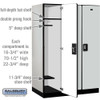 Salsbury 18" Wide Single Tier Designer Wood Locker - 3 Wide - 6 Feet High - 18 Inches Deep - - Resettable Combination Locks