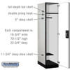 Salsbury 18" Wide Single Tier Designer Wood Locker - 1 Wide - 6 Feet High - 21 Inches Deep - - Resettable Combination Locks