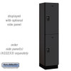 Salsbury 18" Wide Double Tier Designer Wood Locker - 1 Wide - 6 Feet High - 21 Inches Deep - - Electronic Locks