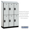 Salsbury 18" Wide Double Tier Designer Wood Locker - 3 Wide - 6 Feet High - 24 Inches Deep - - Electronic Locks