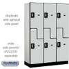 Salsbury 18" Wide Double Tier 'S' Style Designer Wood Locker - 3 Wide - 6 Feet High - 18 Inches Deep - - Electronic Locks