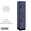 Copy of Salsbury 18" Wide Double Tier 'S' Style Designer Wood Locker - 1 Wide - 6 Feet High - 24 Inches Deep - - Resettable Combination Locks