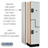 Copy of Salsbury 18" Wide Double Tier 'S' Style Designer Wood Locker - 1 Wide - 6 Feet High - 24 Inches Deep - - Resettable Combination Locks