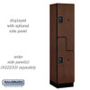 Copy of Salsbury 18" Wide Double Tier 'S' Style Designer Wood Locker - 1 Wide - 6 Feet High - 24 Inches Deep - - Resettable Combination Locks