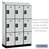 Salsbury 18" Wide Triple Tier Designer Wood Locker - 3 Wide - 6 Feet High - 21 Inches Deep - - Electronic Locks