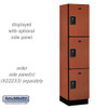 Salsbury 18" Wide Triple Tier Designer Wood Locker - 1 Wide - 6 Feet High - 21 Inches Deep - - Electronic Locks