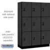 Salsbury 18" Wide Triple Tier Designer Wood Locker - 3 Wide - 6 Feet High - 24 Inches Deep - - Electronic Locks
