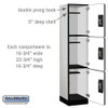 Salsbury 18" Wide Triple Tier Designer Wood Locker - 1 Wide - 6 Feet High - 24 Inches Deep - - Electronic Locks