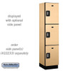 Salsbury 18" Wide Four Tier Designer Wood Locker - 1 Wide - 6 Feet High - 18 Inches Deep - - Electronic Locks