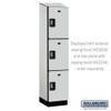 Salsbury 18" Wide Four Tier Designer Wood Locker - 1 Wide - 6 Feet High - 18 Inches Deep - - Electronic Locks
