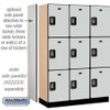 Salsbury 18" Wide Four Tier Designer Wood Locker - 3 Wide - 6 Feet High - 24 Inches Deep - - Electronic Locks