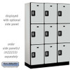 Salsbury 18" Wide Four Tier Designer Wood Locker - 3 Wide - 6 Feet High - 24 Inches Deep - - Electronic Locks