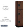 Salsbury 18" Wide Four Tier Designer Wood Locker - 1 Wide - 6 Feet High - 24 Inches Deep - - Electronic Locks