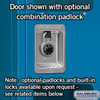 See-Through Metal Locker - Triple Tier 3 Wide 6 Feet High 18 Inches Deep Blue Unassembled