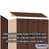 Designer Wood Locker - Double Tier 3 Wide 5 Feet High 21 Inches Deep Mahogany