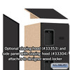 Designer Wood Locker - Five Tier Box Style 1 Wide 5 Feet High 18 Inches Deep Black
