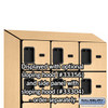 Designer Wood Locker - Five Tier Box Style 3 Wide 5 Feet High 18 Inches Deep Maple