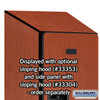 Designer Wood Locker - Double Tier 1 Wide 6 Feet High 18 Inches Deep Cherry